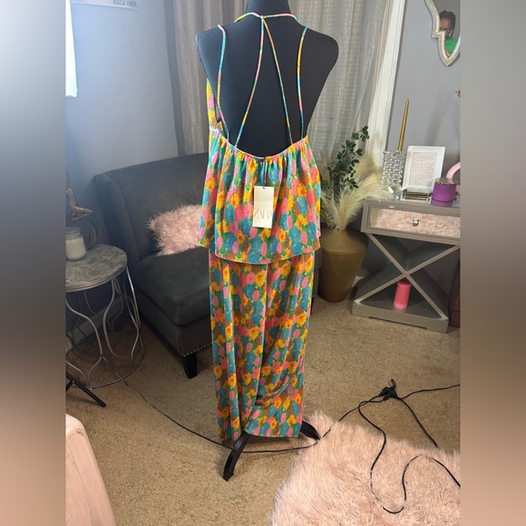 Two Piece Zara Shirt and Top. Colorful. NWT - Picture 3 of 4